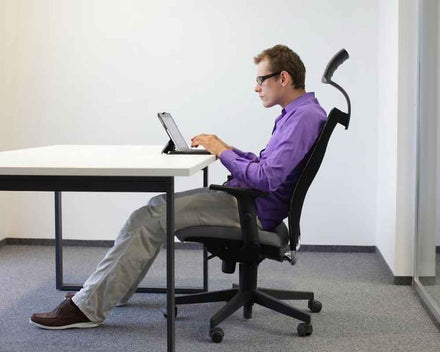 Improving Sitting Posture. Methods to sit correctly for better posture.